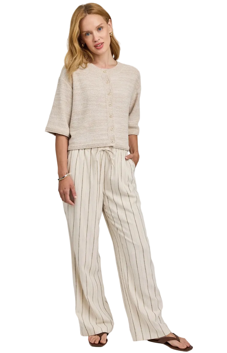 Finley Linen Pant-Linen Stripe
