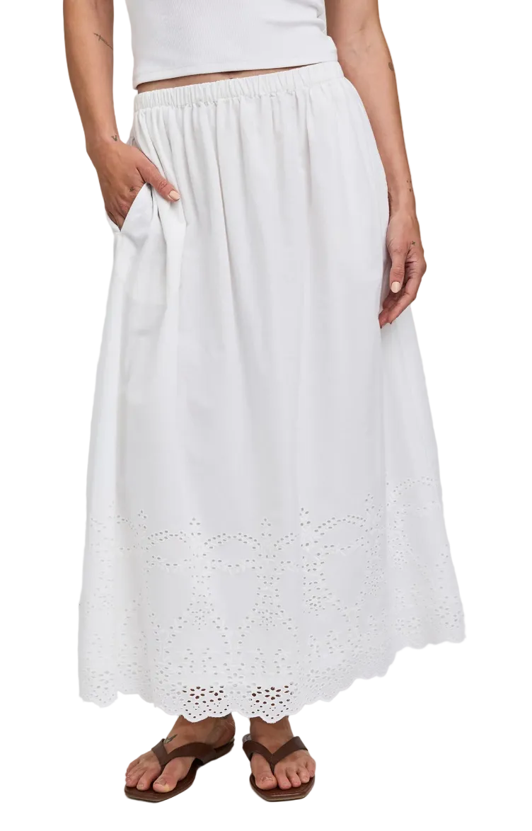 Elodie Maxi Skirt-White