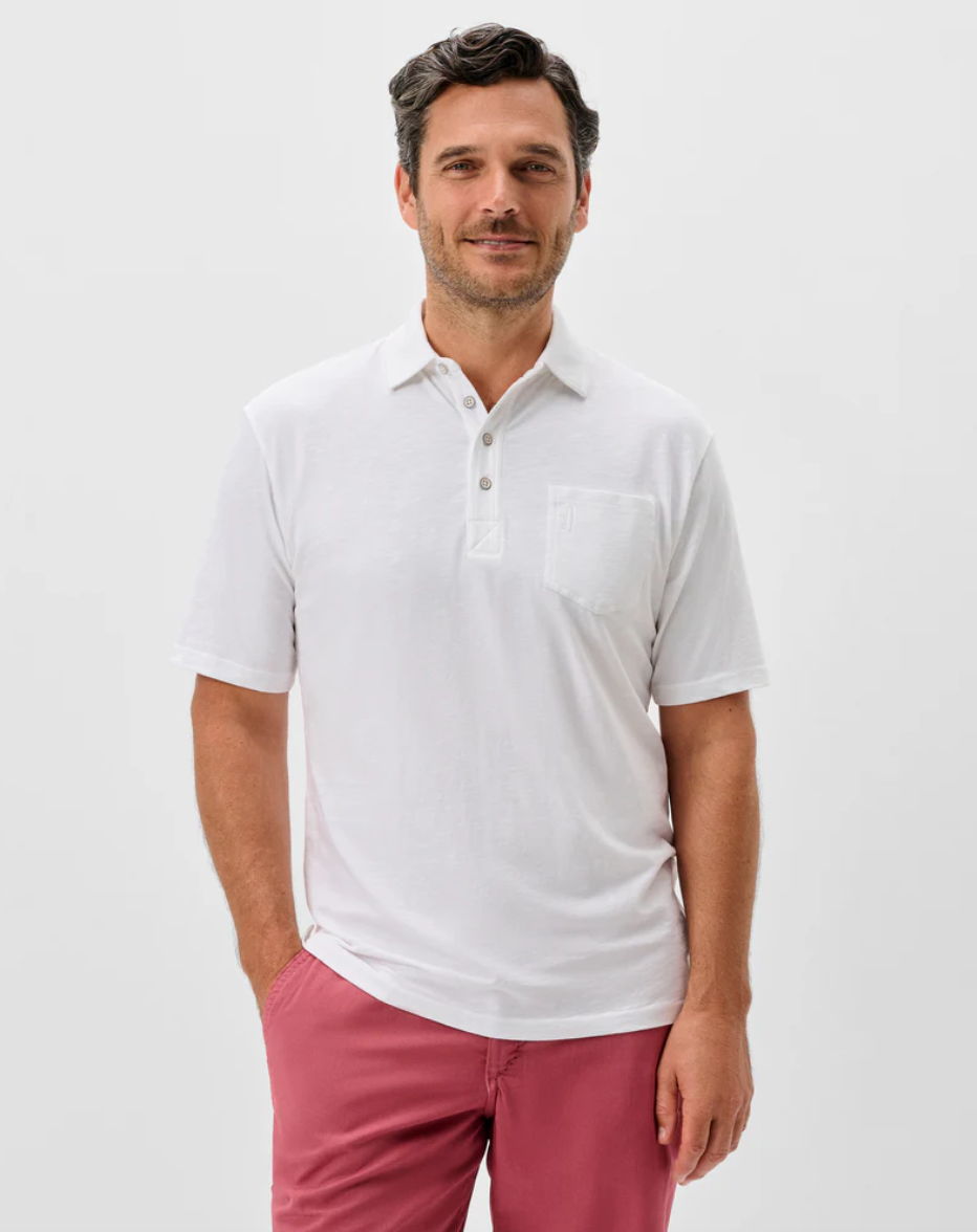 Coastal Wash Original Polo-White