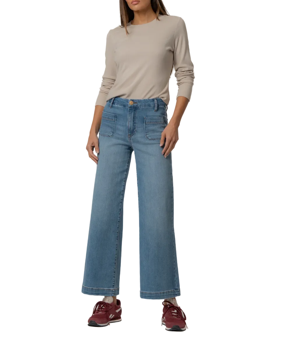 Meg Wide Leg Patch Pocket-Totally