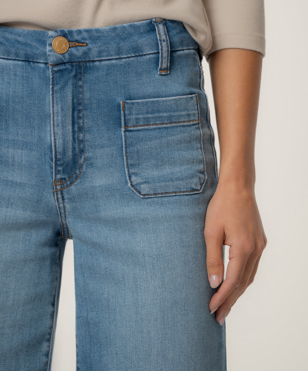 Meg Wide Leg Patch Pocket-Totally