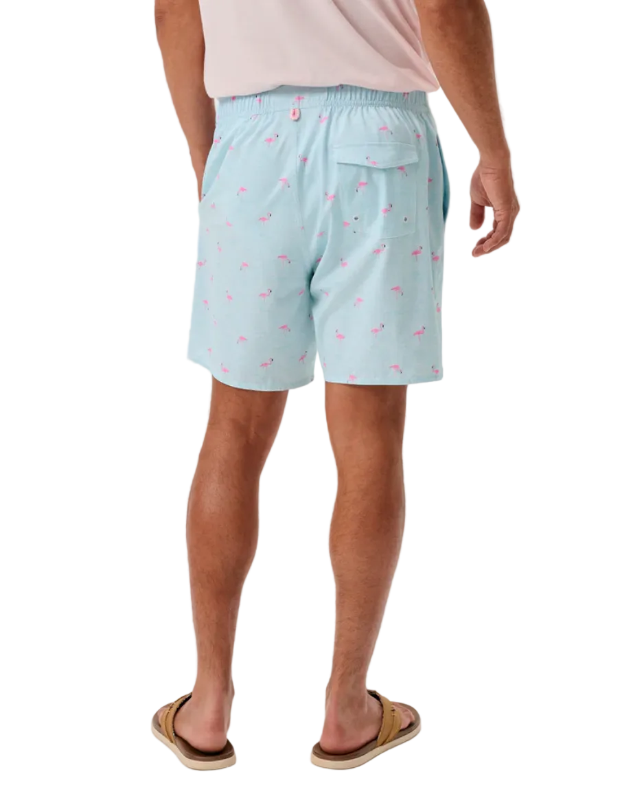 Caladesi 7" Swim Trunks-Flamingos