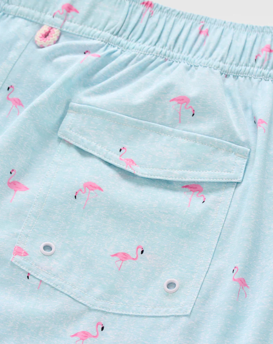 Caladesi 7" Swim Trunks-Flamingos