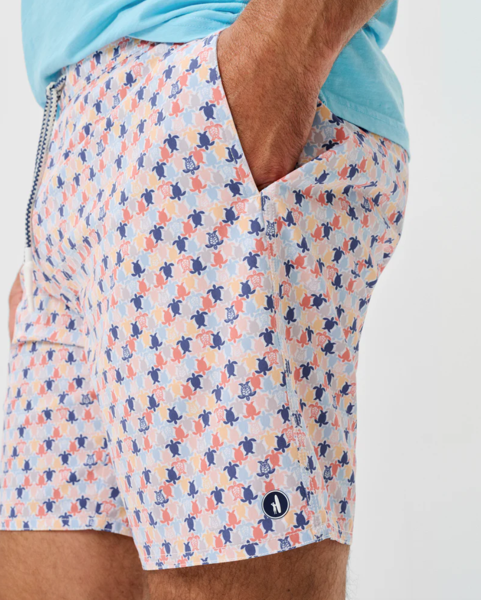 Shelly 7" Swim Trunks-Turtles