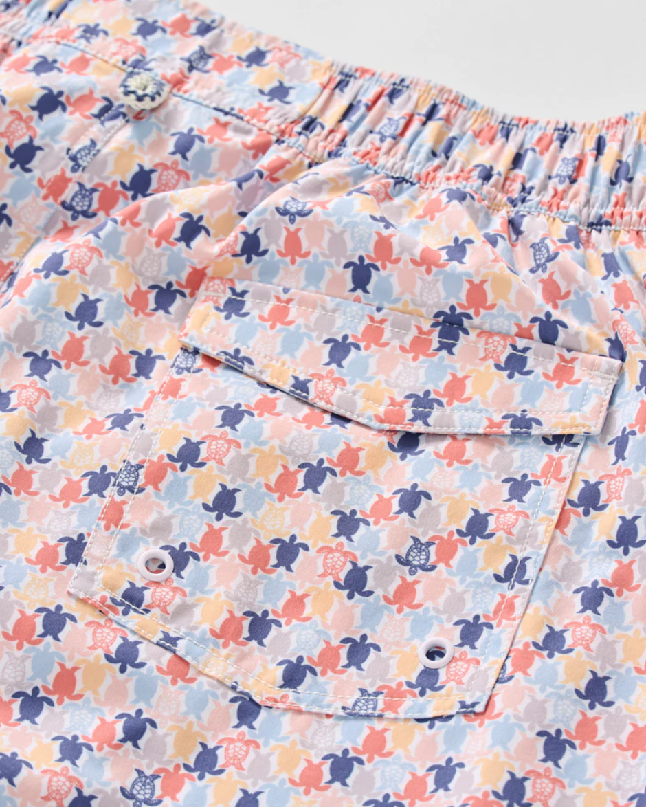 Shelly 7" Swim Trunks-Turtles