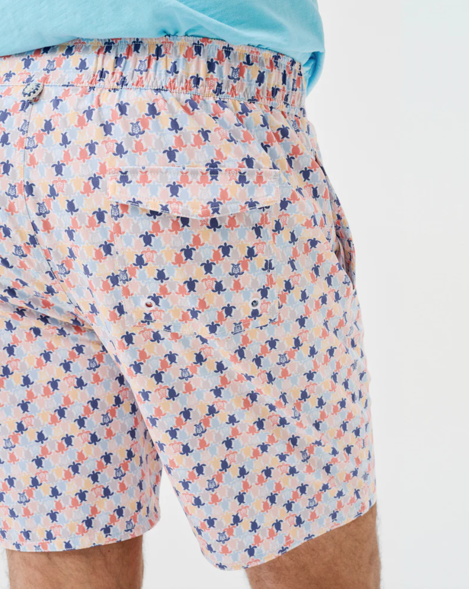 Shelly 7" Swim Trunks-Turtles
