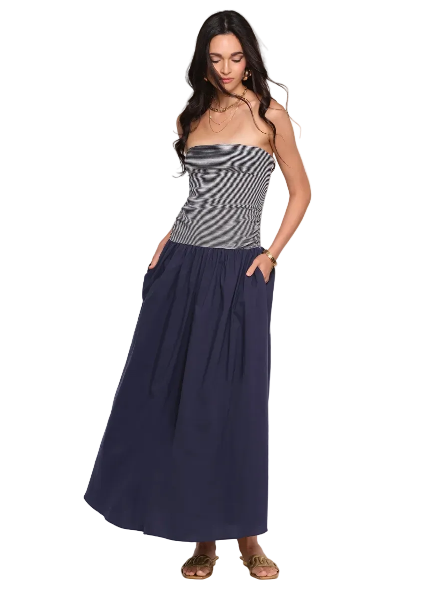 Mikella Dress-Indigo