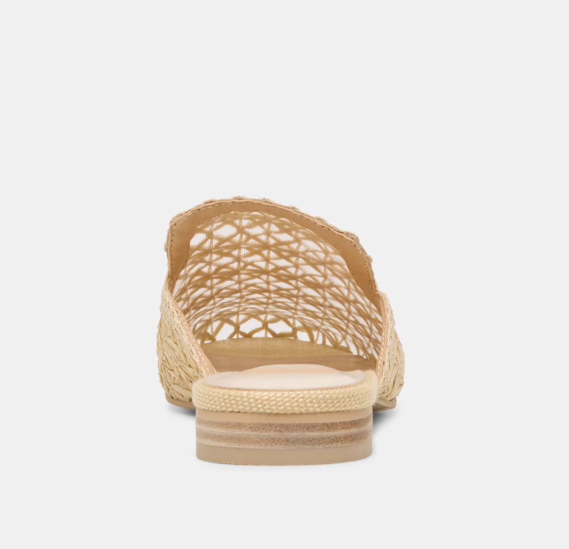 Kirt Flat-Natural Raffia