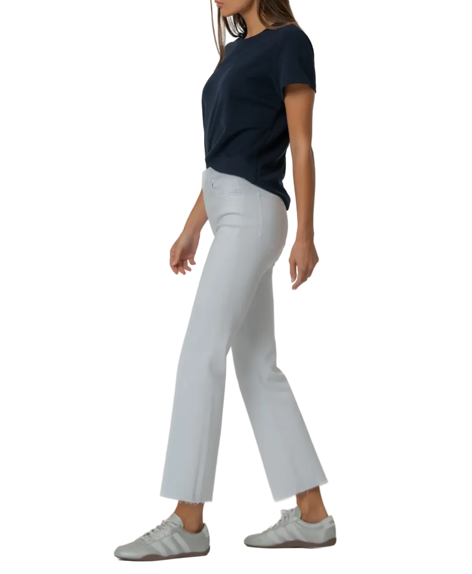 Kelsey Ankle Flare-Optic White