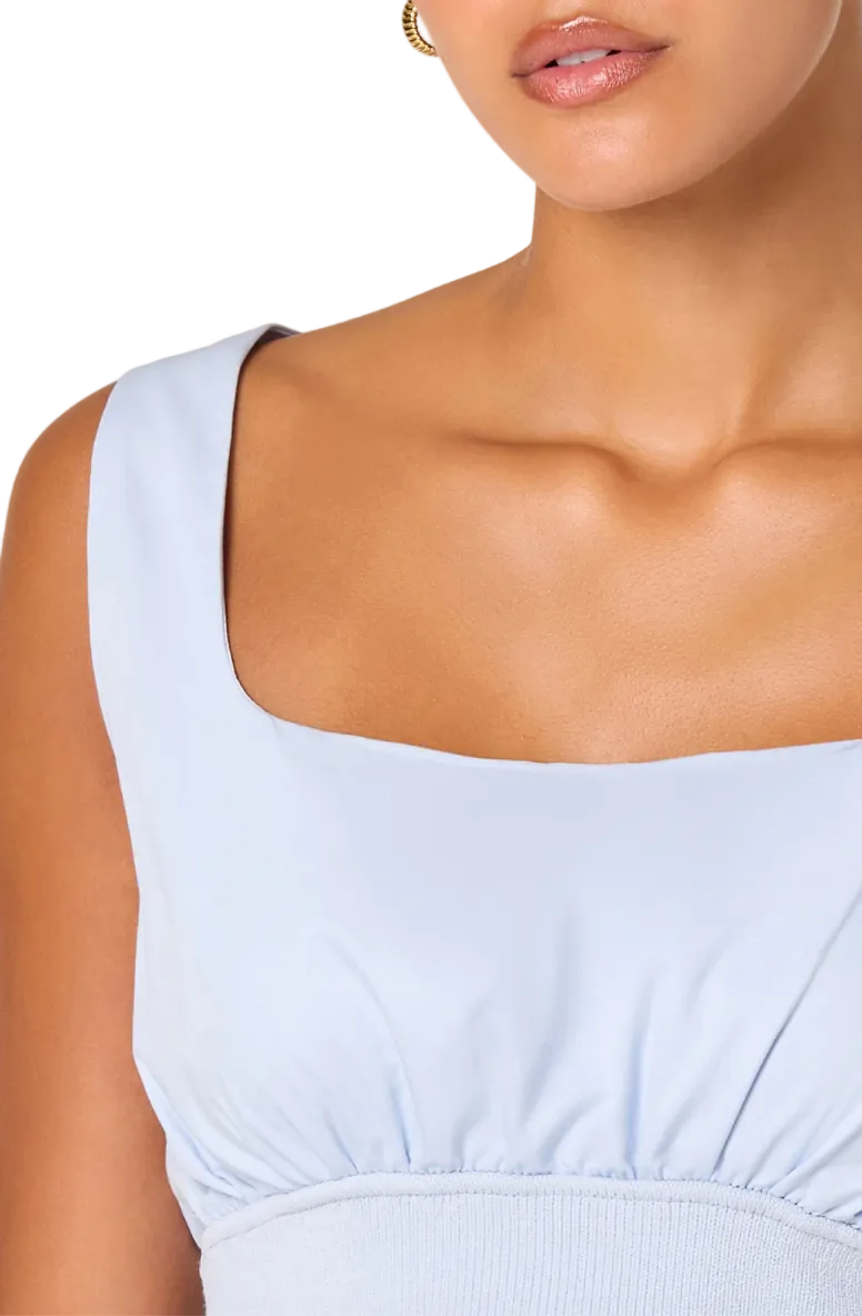 Thesan Crop Top-Blue