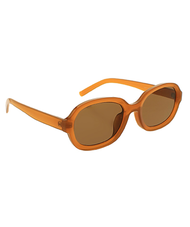 Acrylic Frame Sunglasses-Caramel
