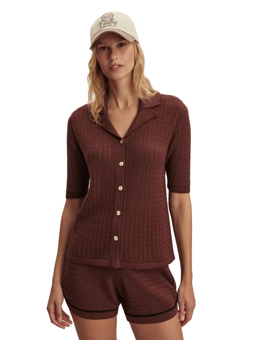 Madelene Knit Shirt-Ironwood