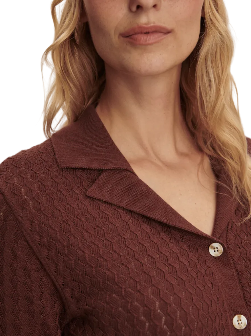 Madelene Knit Shirt-Ironwood