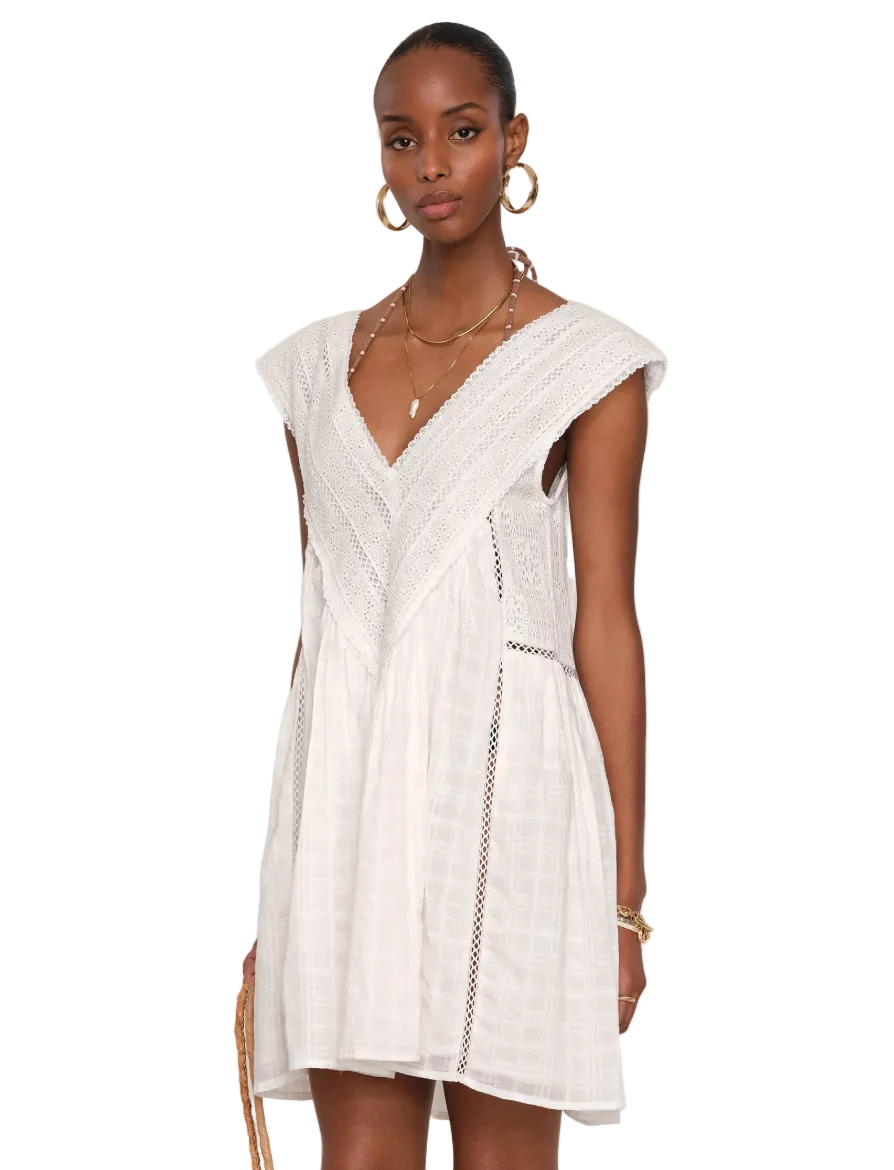 June Dress-Eggshell