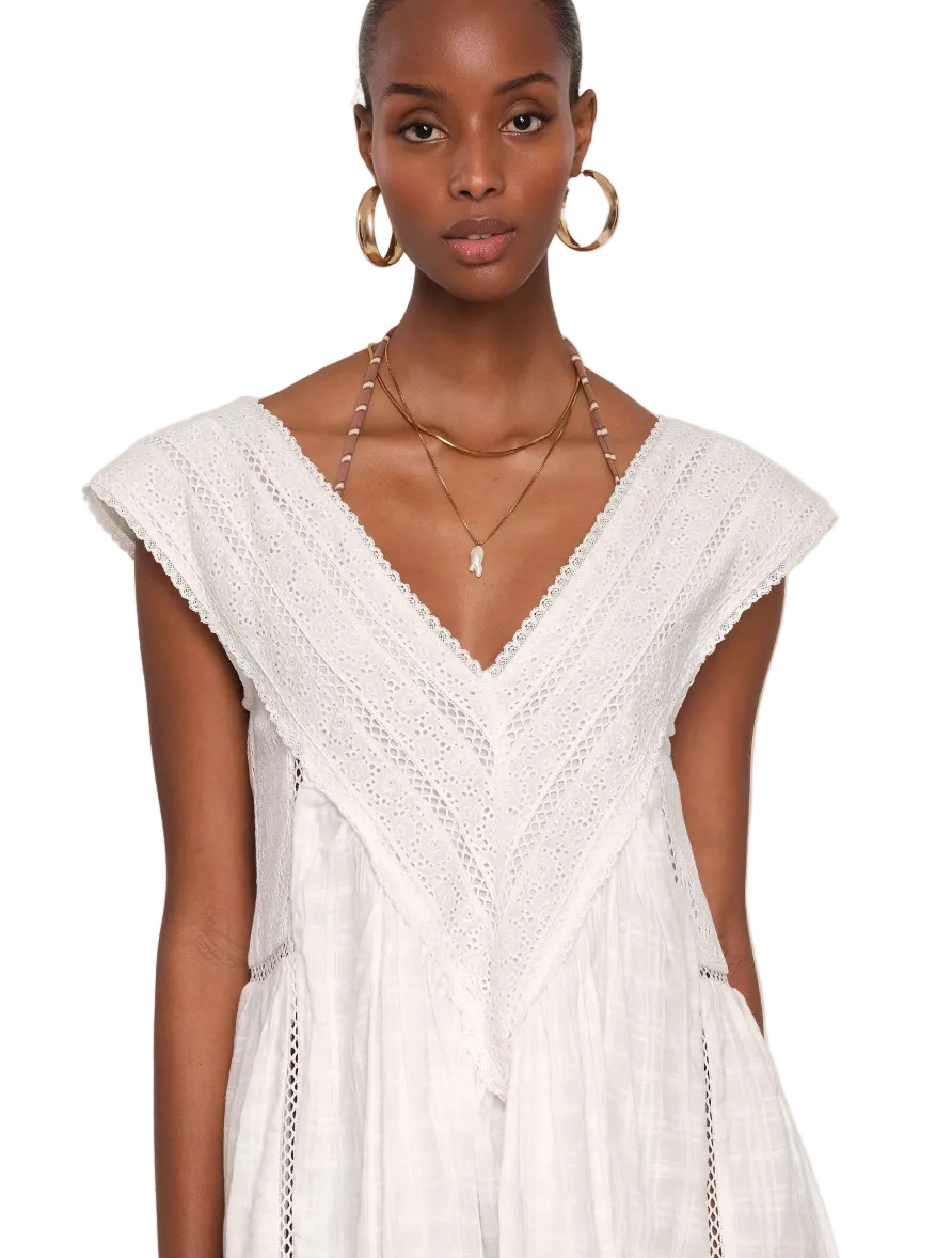 June Dress-Eggshell