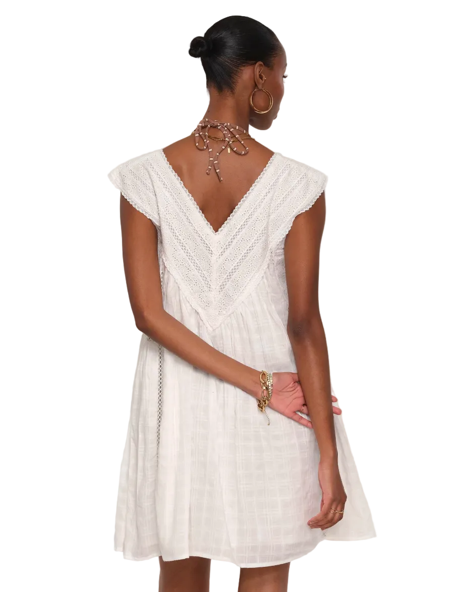 June Dress-Eggshell
