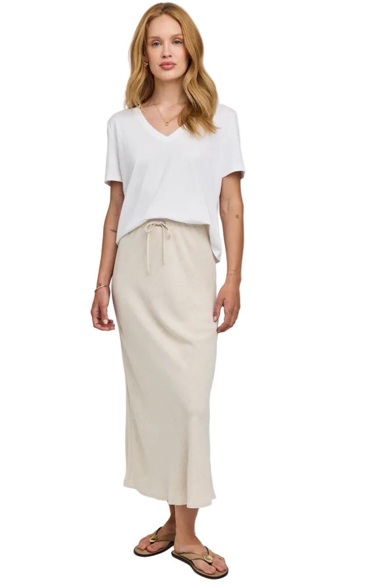 Cassia Linen Skirt-Linen