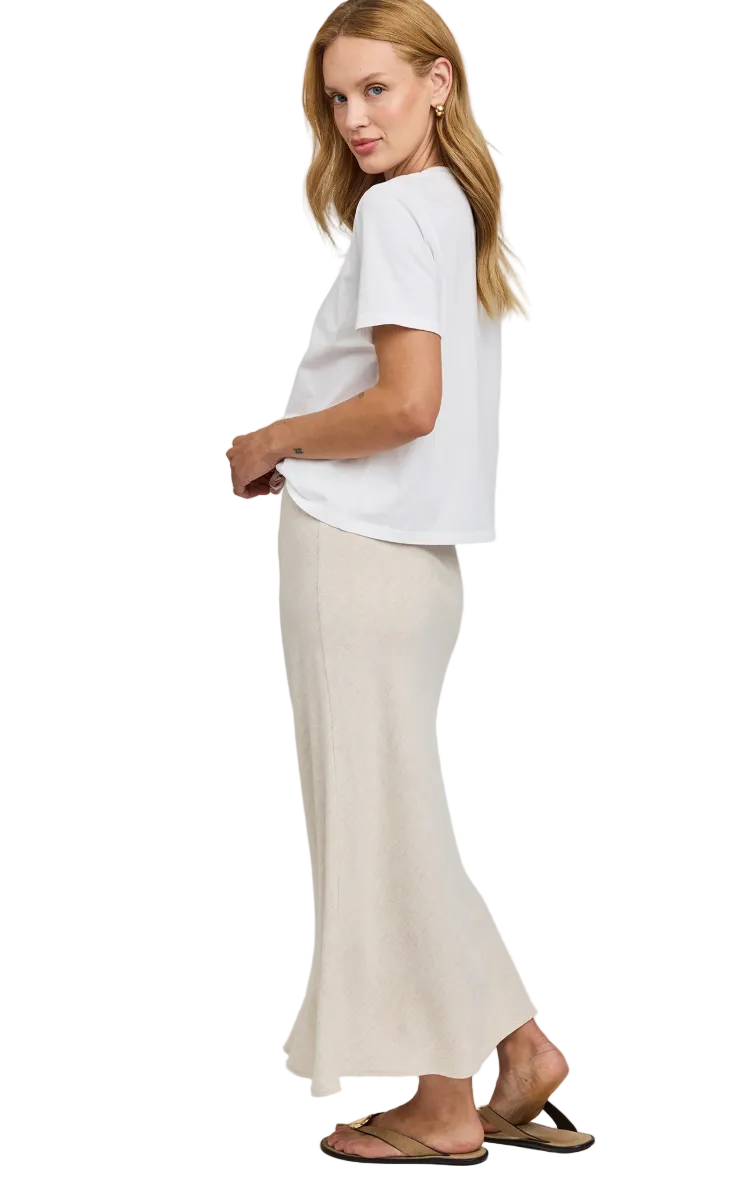 Cassia Linen Skirt-Linen