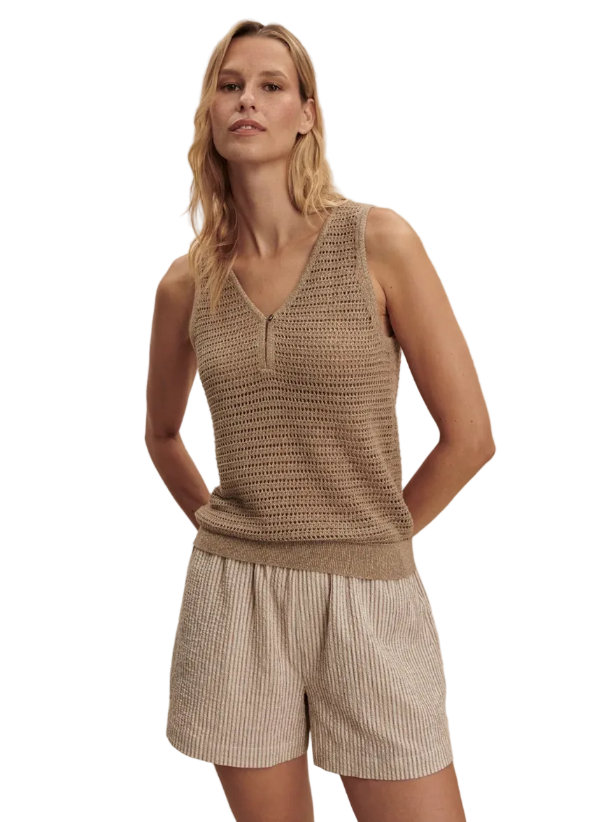 Ramon Knit Tank-Tan