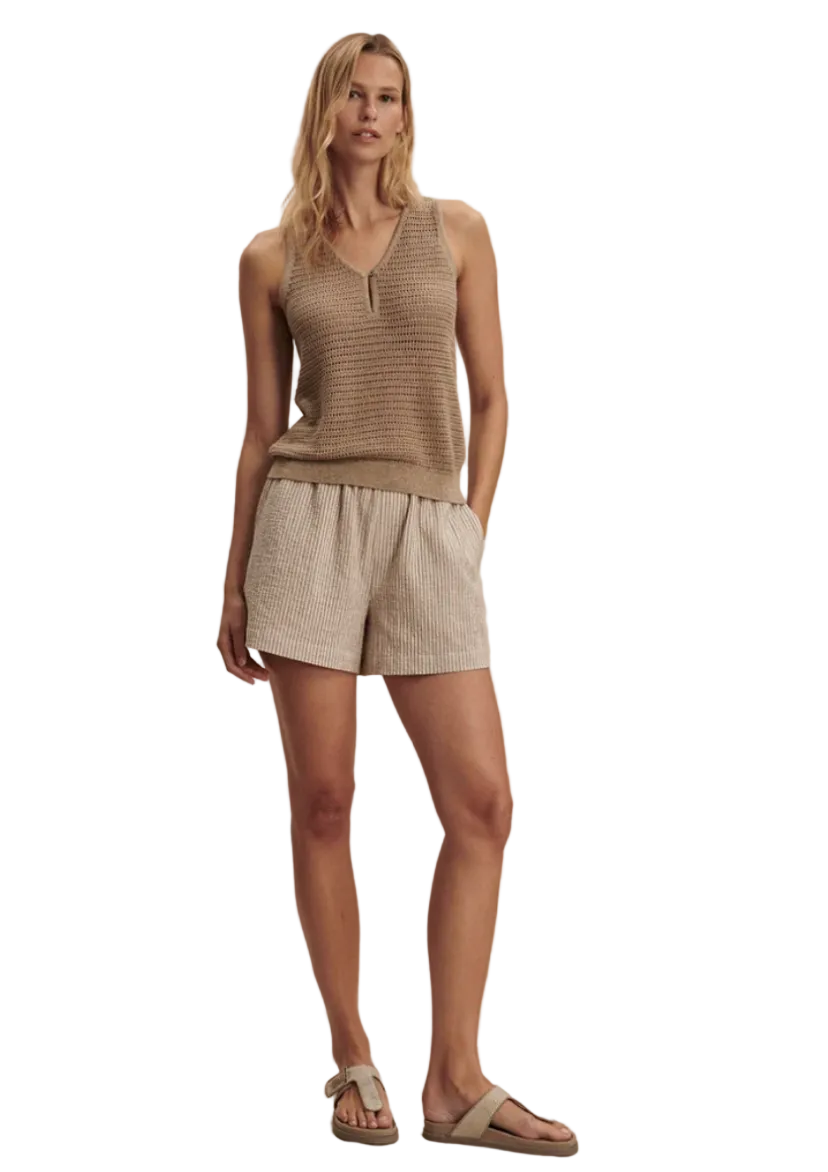 Ramon Knit Tank-Tan