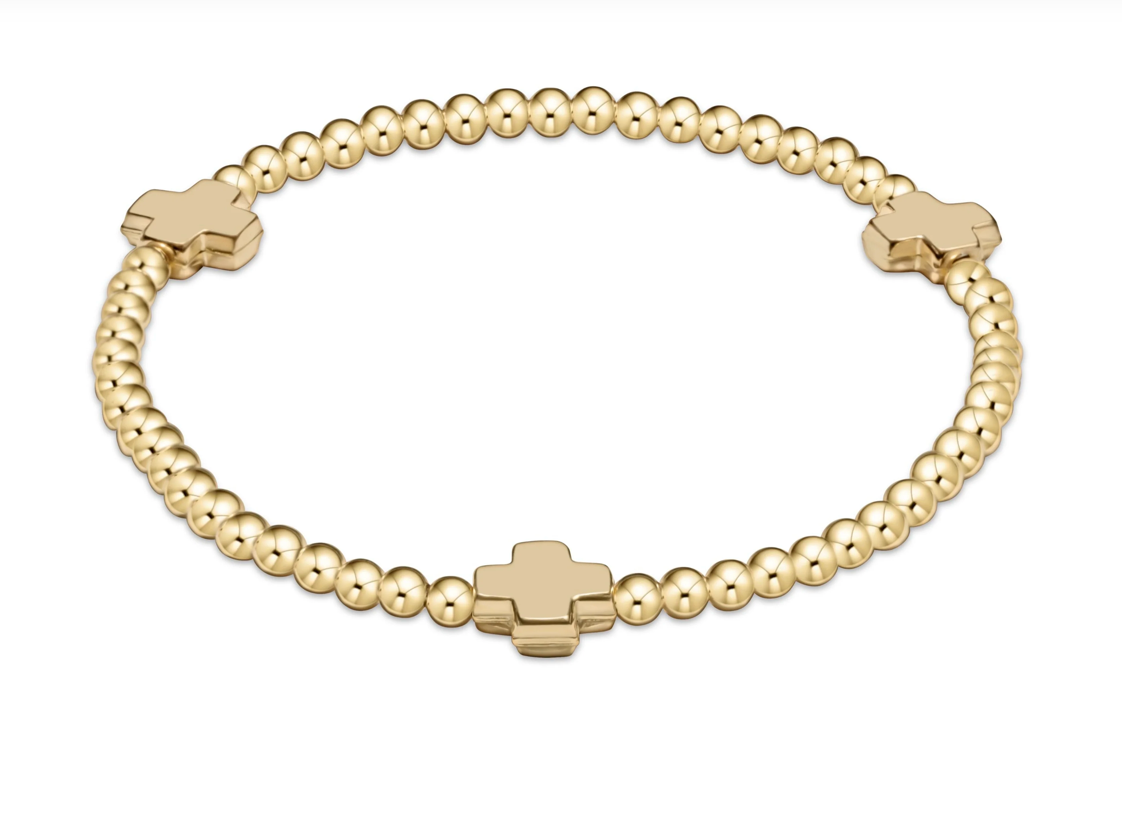 Extends Signature Cross 3MM Bracelet