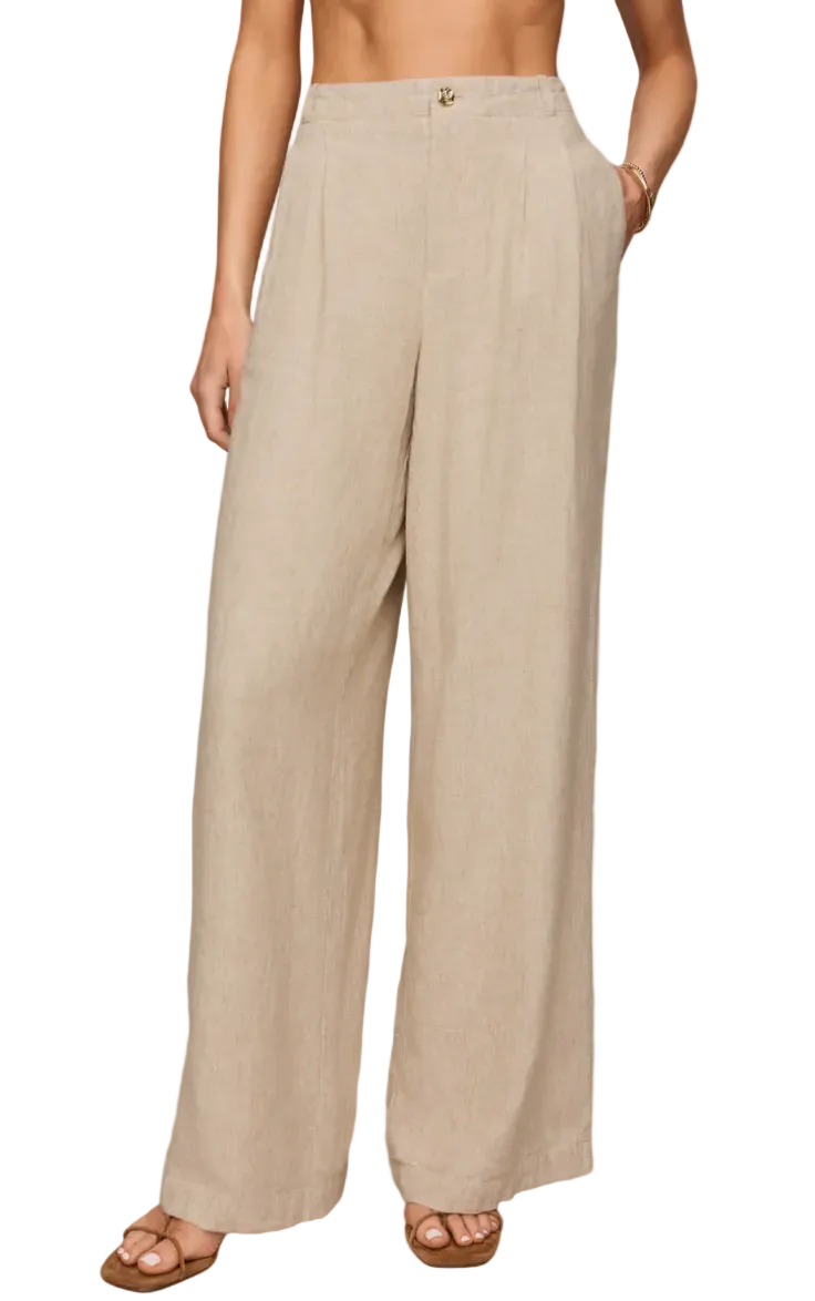 Magnolia Linen Pant-Flax