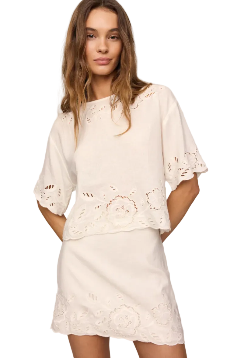 Daya Skirt-White