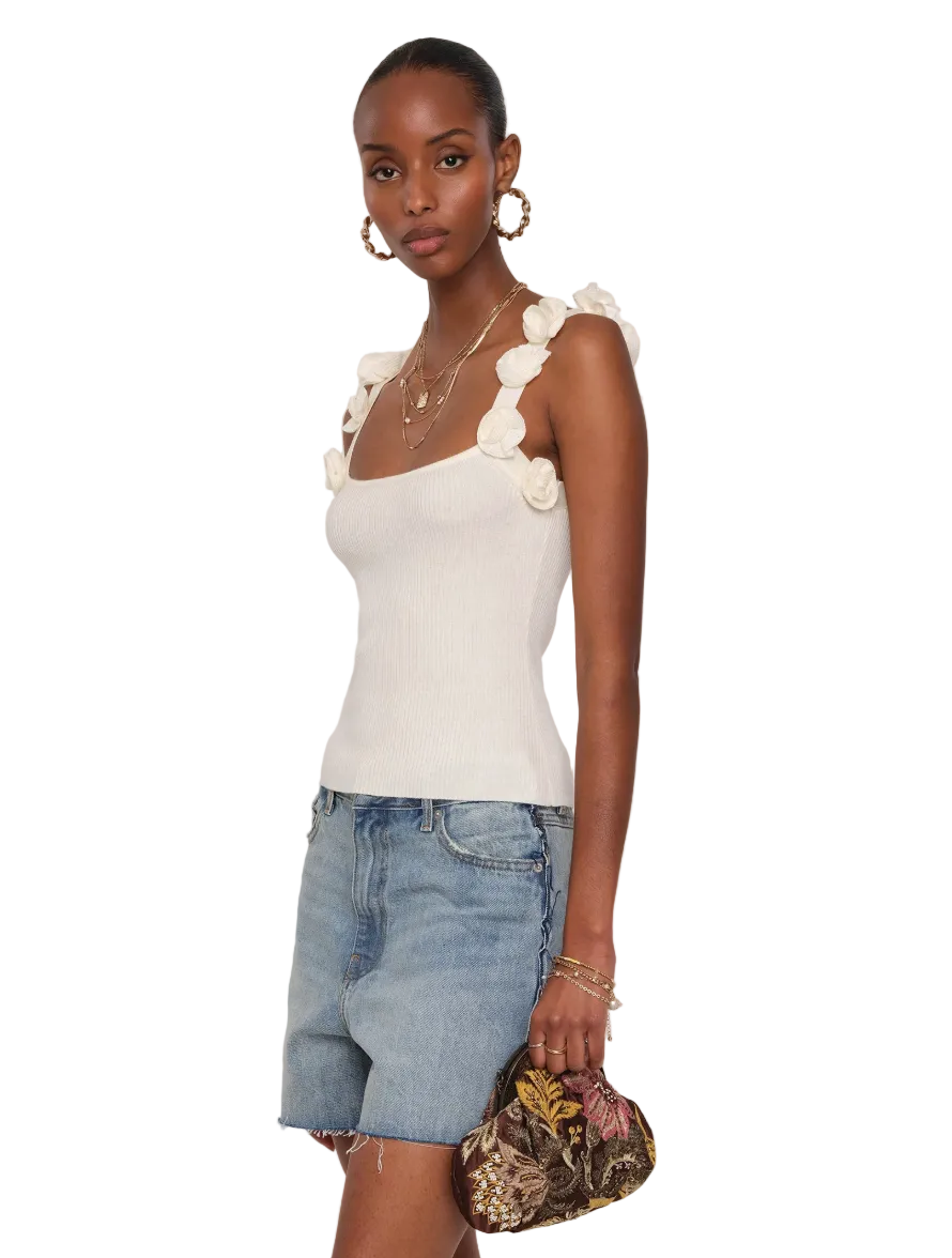 Marone Top-Ivory