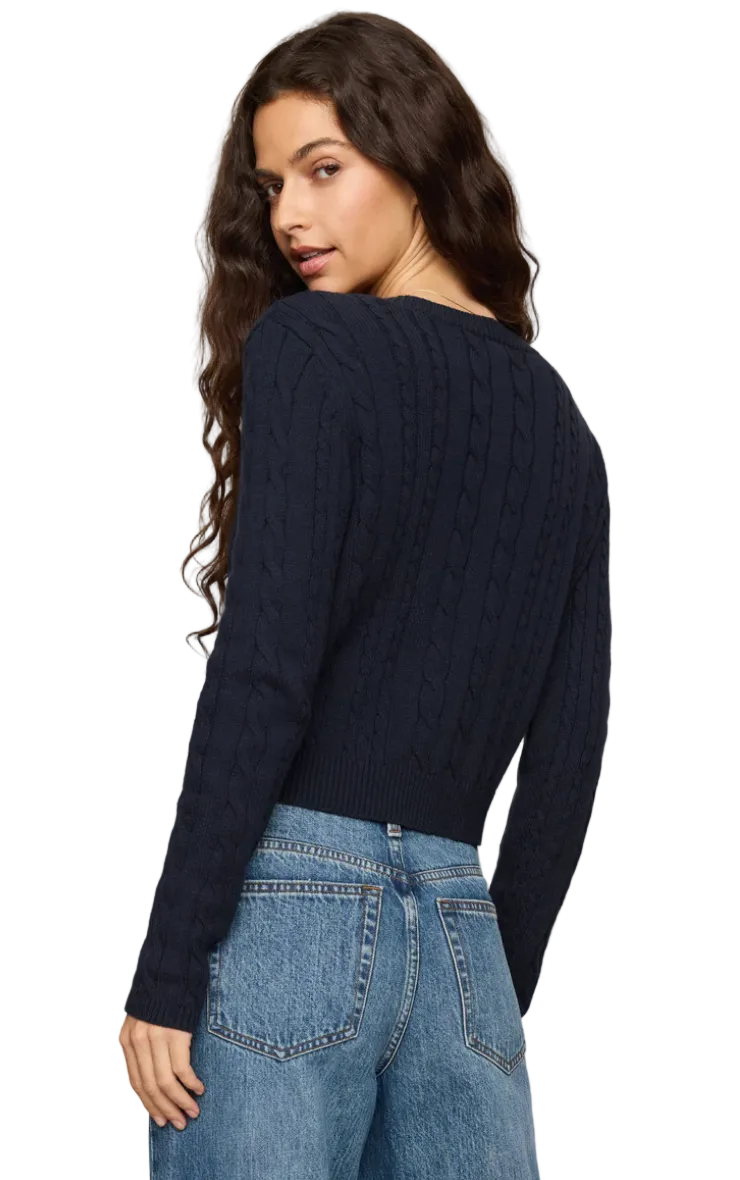 Cera Cardigan-Navy