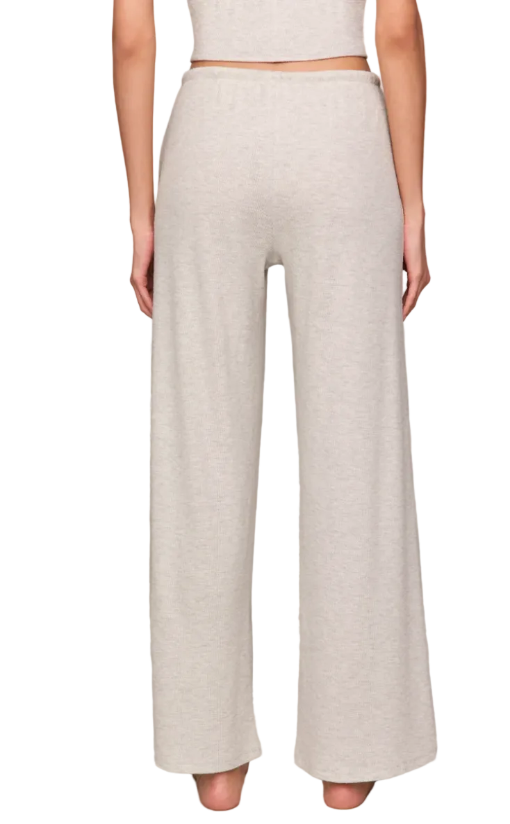Waffle Pant-Feather Grey