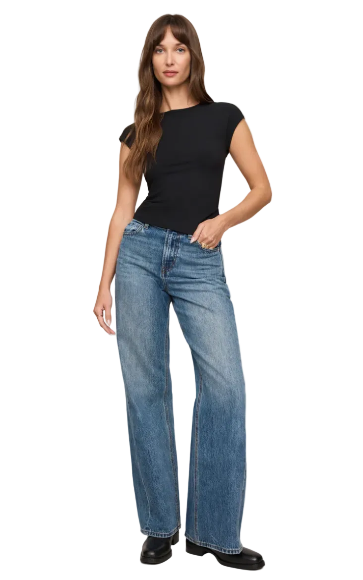 Soft Trace Second Skin Top-Black