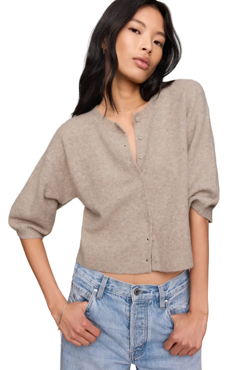Valor Cardigan-Natural Heather