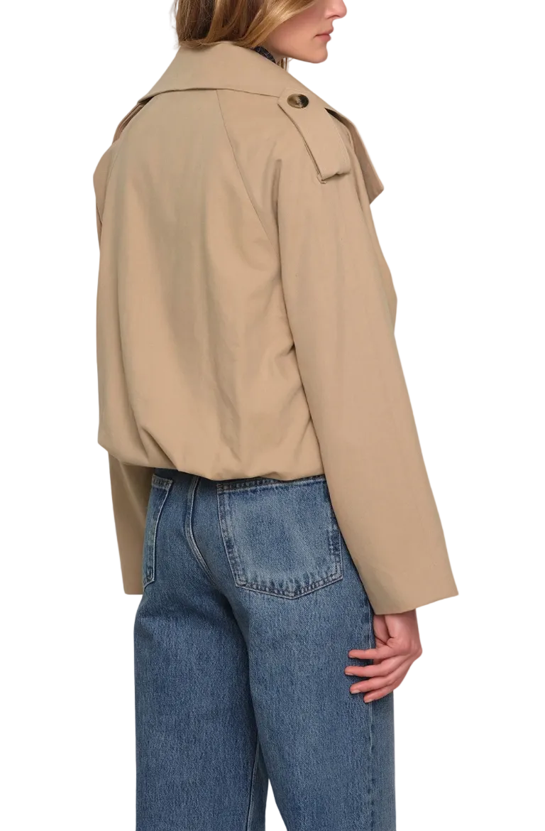 Addison Trench Coat-Chino