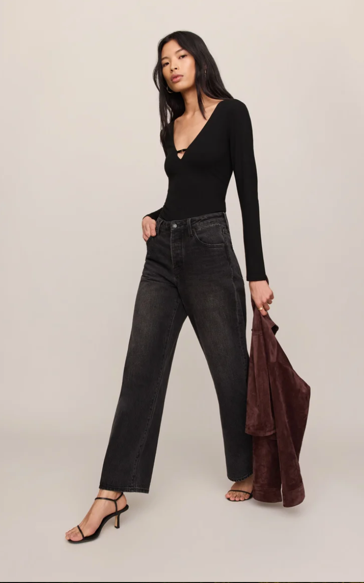 Ginger Bodysuit-Black