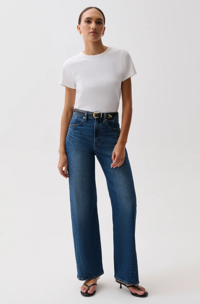 Kyra Bowed Ankle Wide Leg-Inkwell