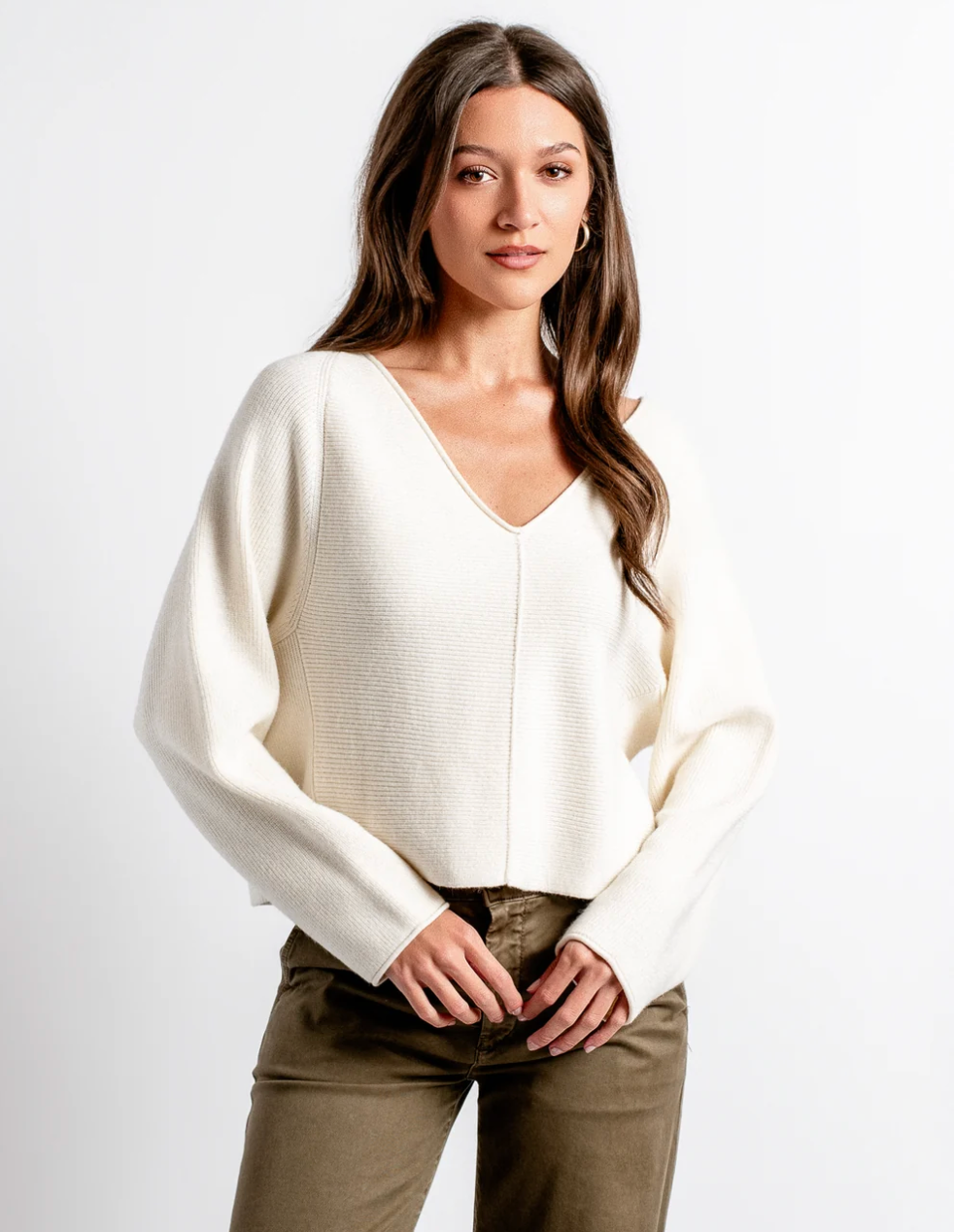 Asima V Top- Cream