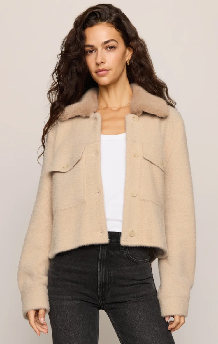 Peyton Jacket-Soft Ecru
