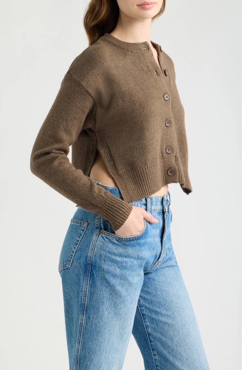 Teide Cardigan-Mocha