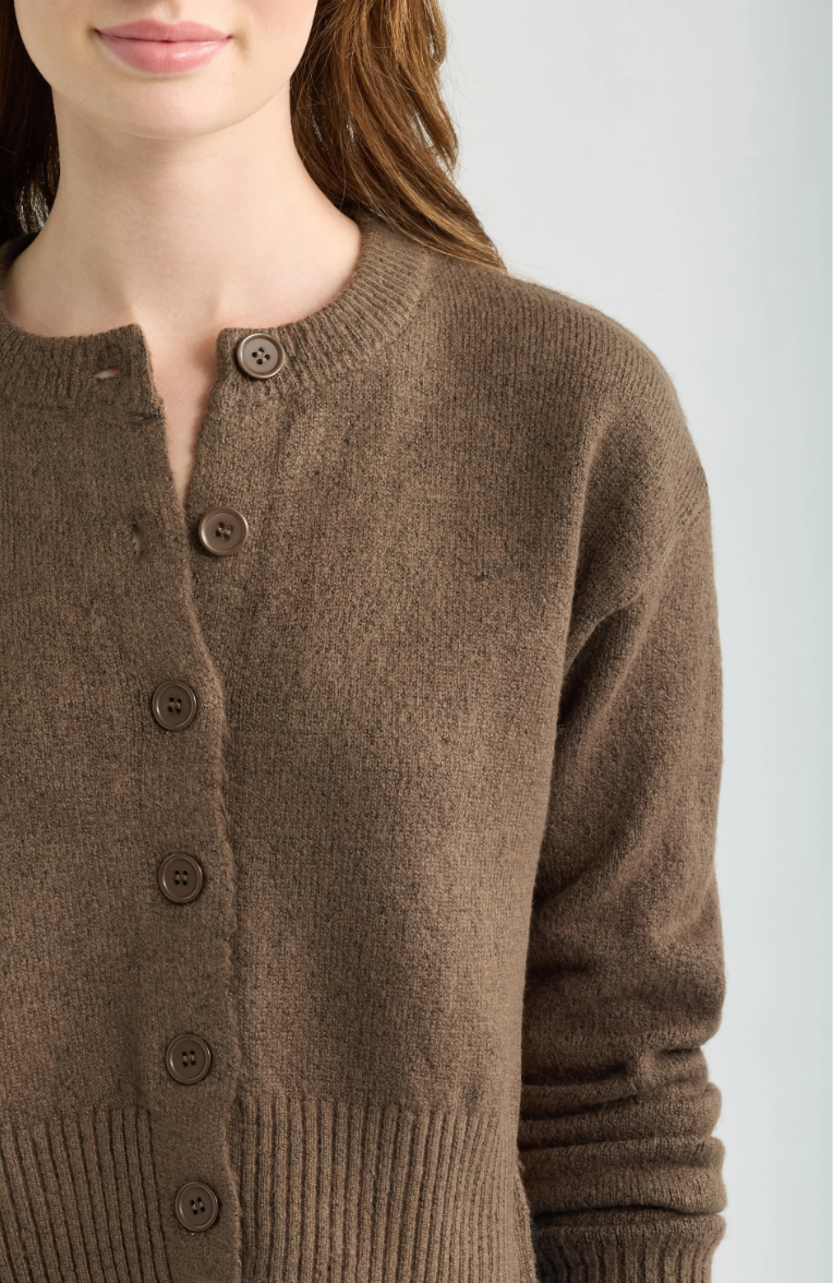 Teide Cardigan-Mocha