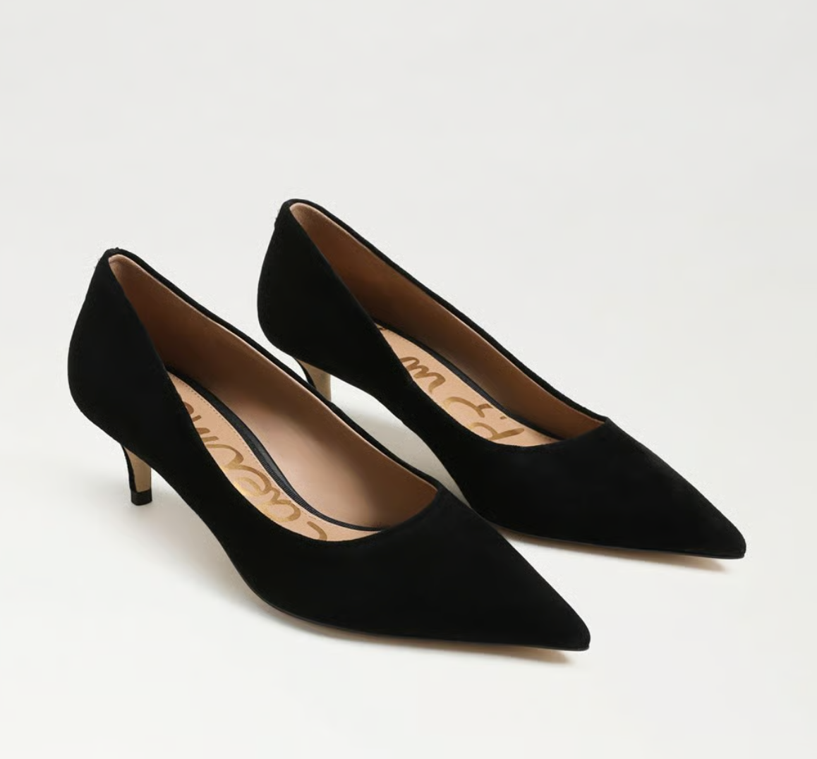 Summer Pump-Black Suede