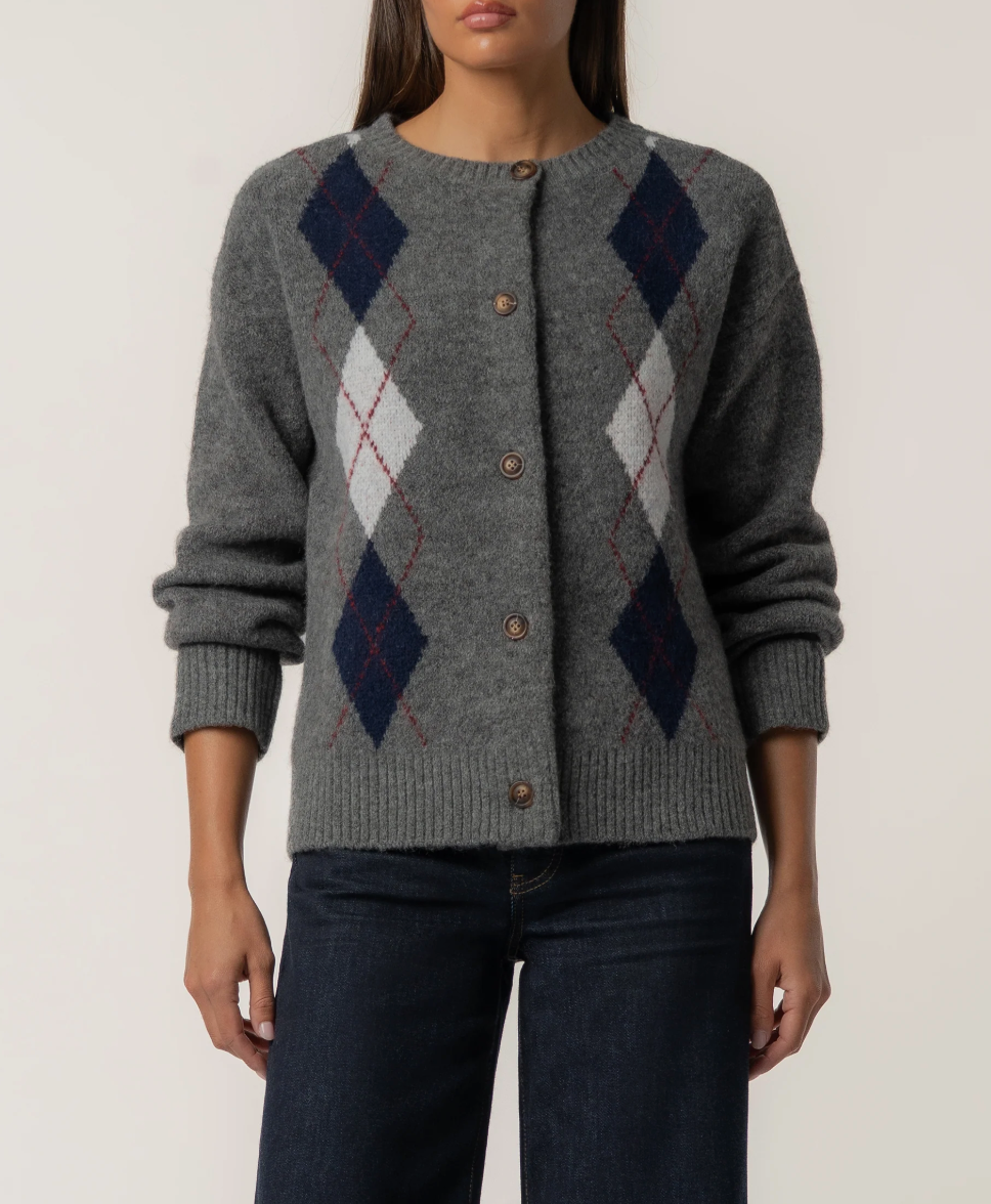 Alexa Cardigan-Charcoal