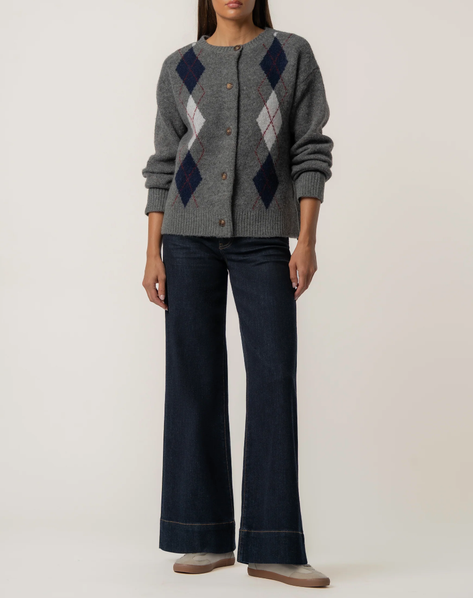 Alexa Cardigan-Charcoal