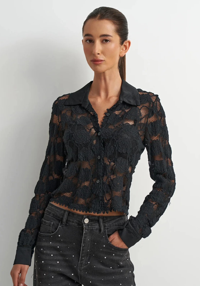 Heritage Blouse-Black