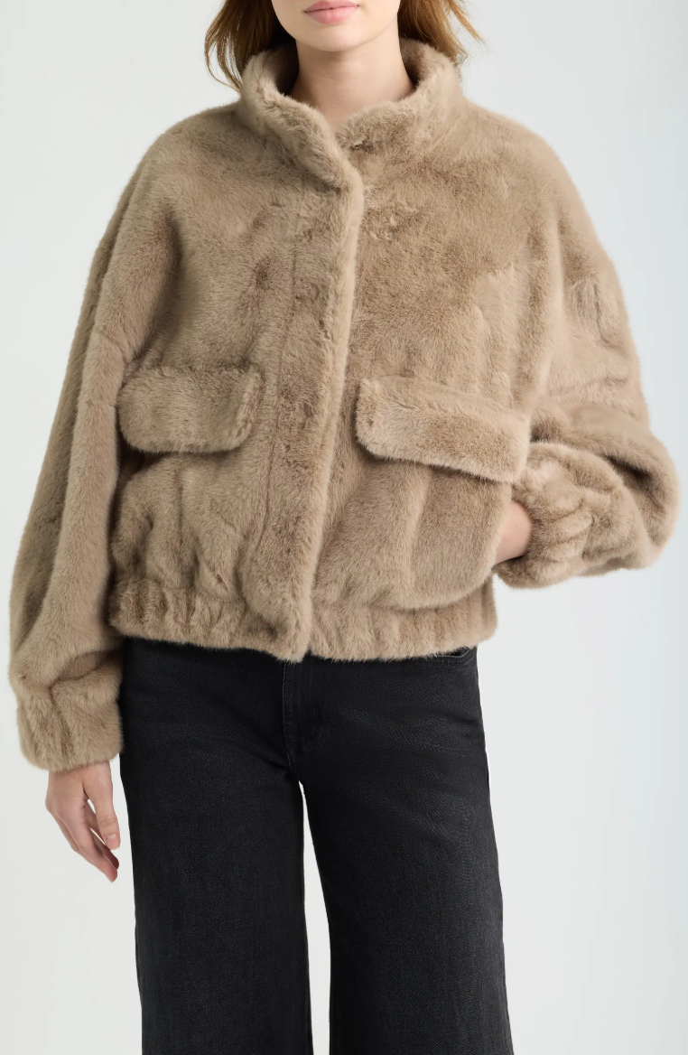 Badet Faux Fur Jacket-Mink