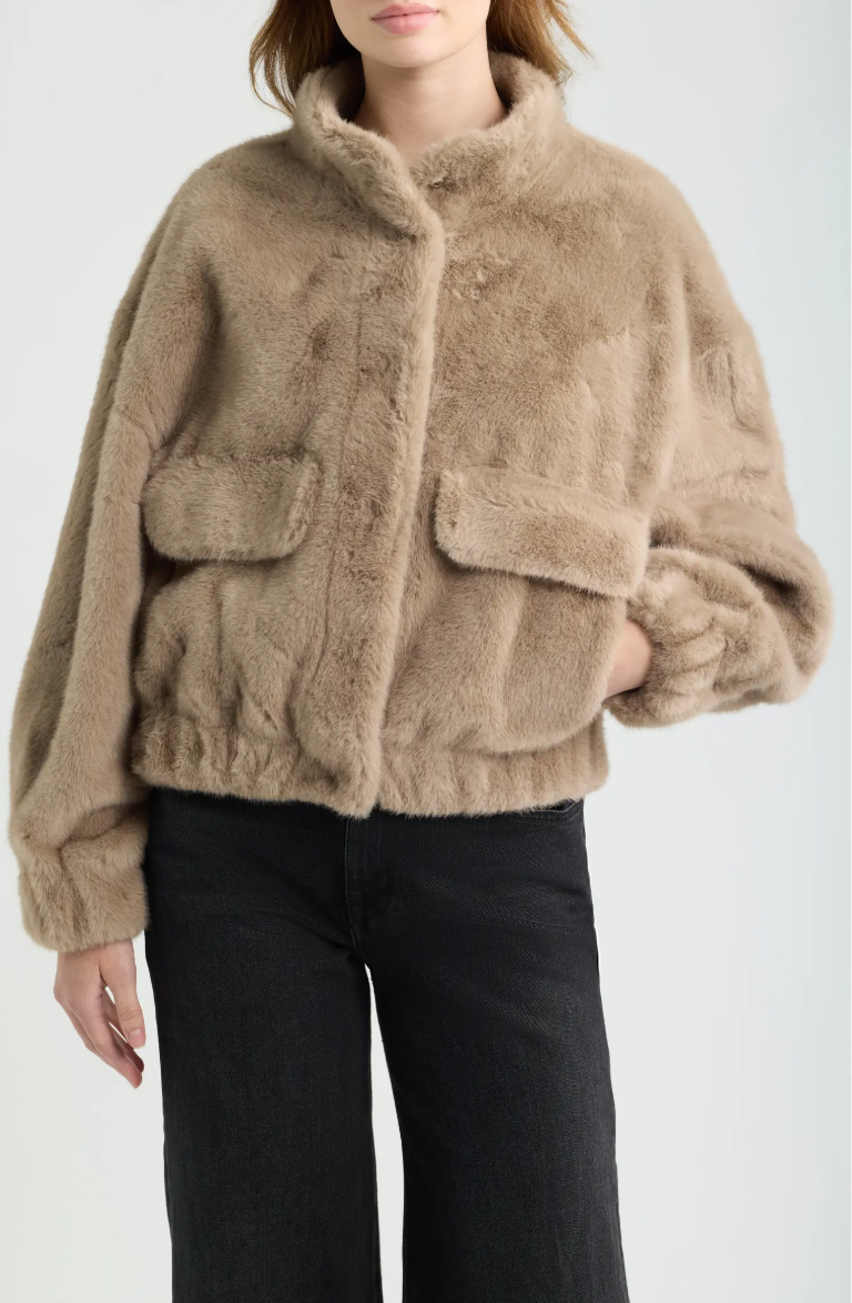 Badet Faux Fur Jacket-Mink
