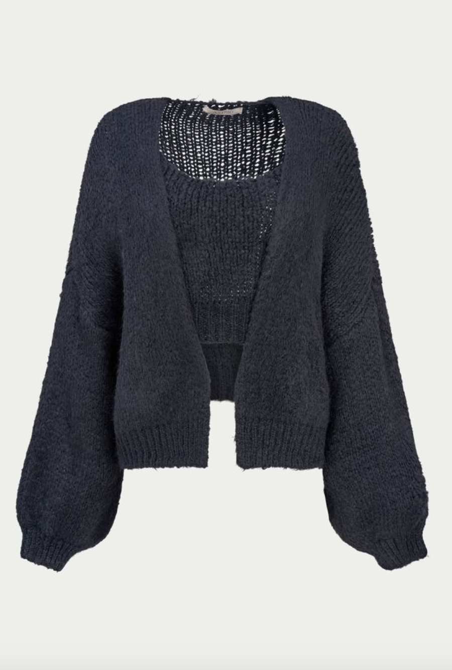 Sydney Cardigan Set-Black