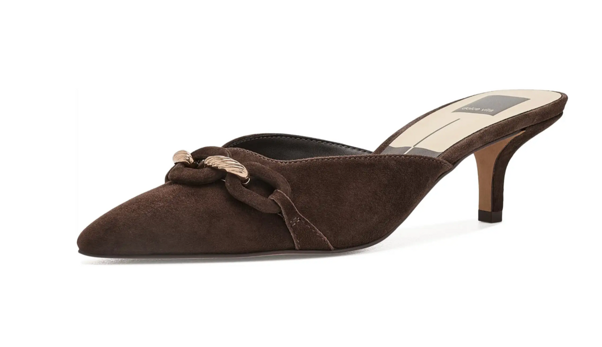 Camla Mule-Dark Brown Suede