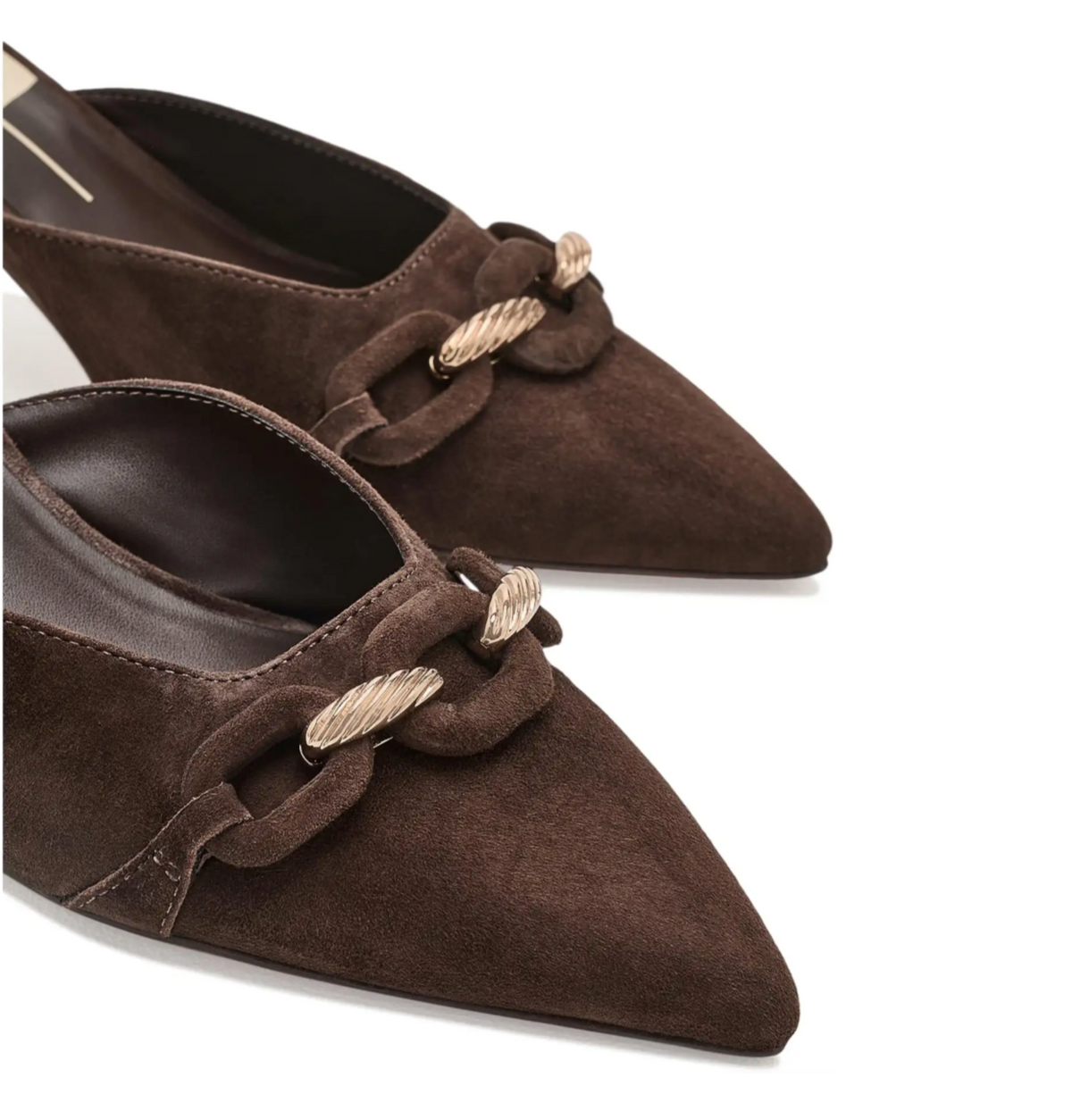 Camla Mule-Dark Brown Suede