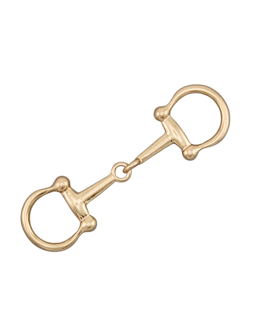 Horsebit Scarf Ring-Antique Gold