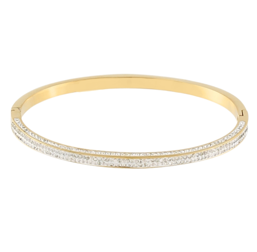 Pave Stainless Steel Bracelet